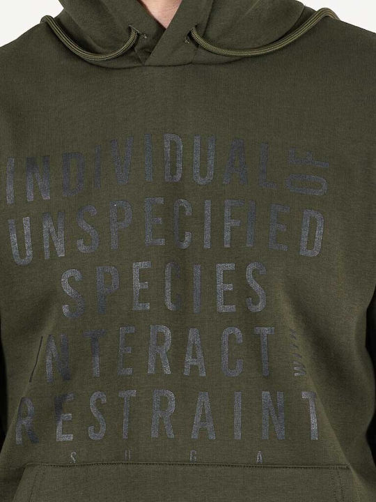 Sweatshirt mit Khaki Kapuze