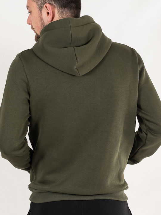 Sweatshirt mit Khaki Kapuze