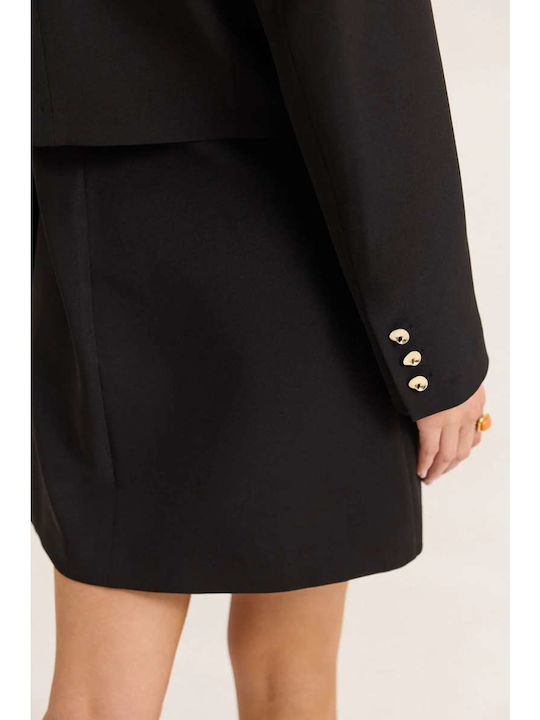 Enzzo Kurzes Damen Blazer Schwarz