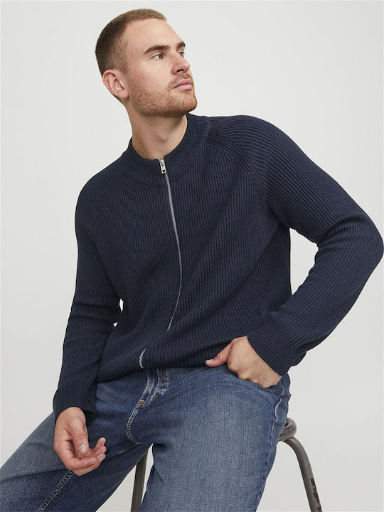 Men's Knitted Jacket Navy