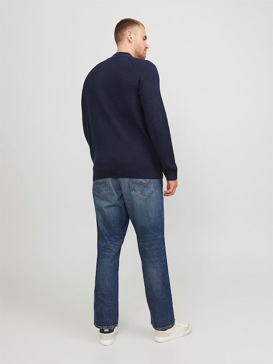 Men's Knitted Jacket Navy
