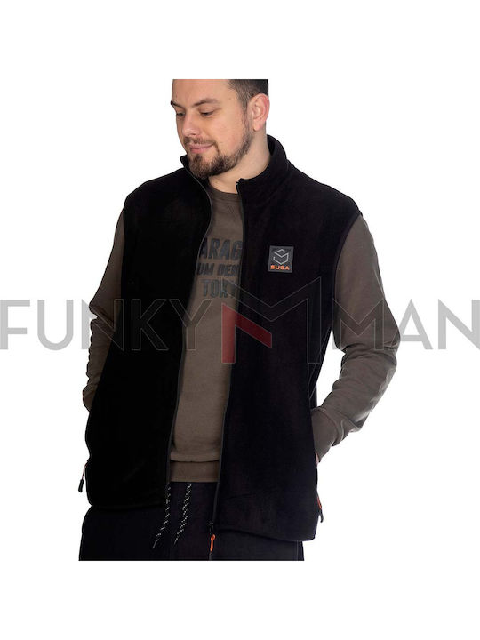 Herren Fleecejacke Schwarz