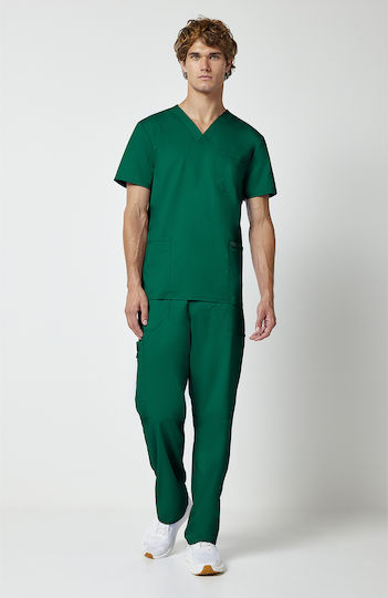 Cherokee Bluză Medicală Verde Pentru Bărbați