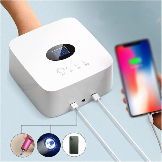 Rechargeable Nail Polish Curing Lamp UV / LED Battery 54W