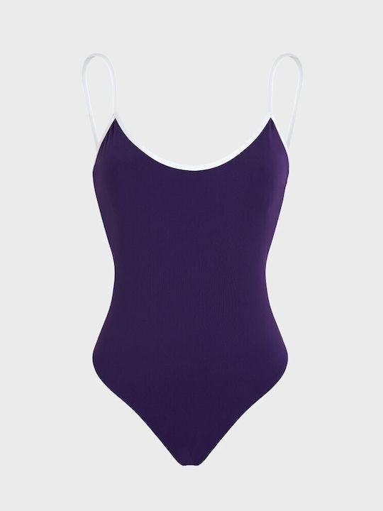 One Piece Swimsuit Purple