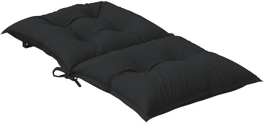 vidaXL Perna Scaunului De Grădină Cu Spătar Melanj Negru 2 Buc 50x100 Cm