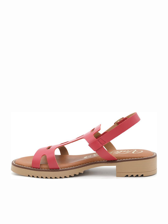Leather Anatomic Red Sandals