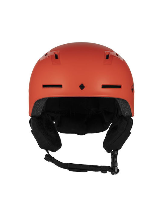 Sweet Protection Ανδρικό Κράνος για Σκι & Snowboard σε Πορτοκαλί Χρώμα