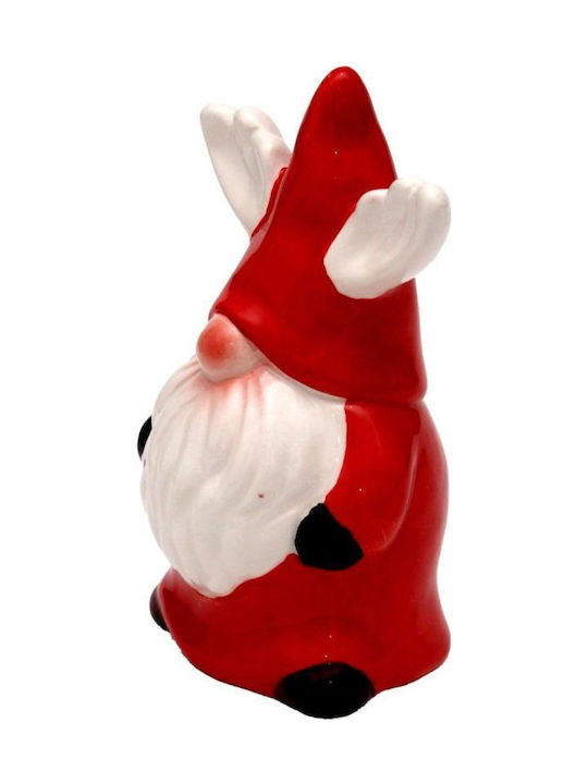 Dekorative Weihnachtsmann Roter Keramik 11,5x7,5x6cm