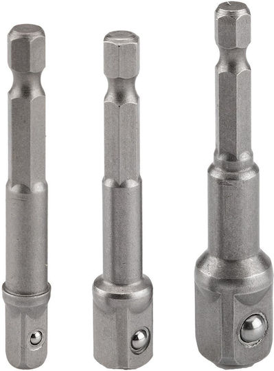 Graphite Ключове С Гнездо 1/2", 1/4", 3/8", HEX Комплект 3 Броя