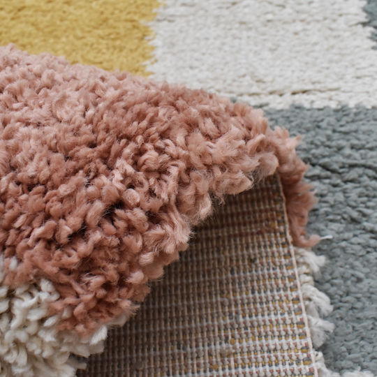 Shaggy Noelia Rug Rectangular Cream-Multi 120x160cm