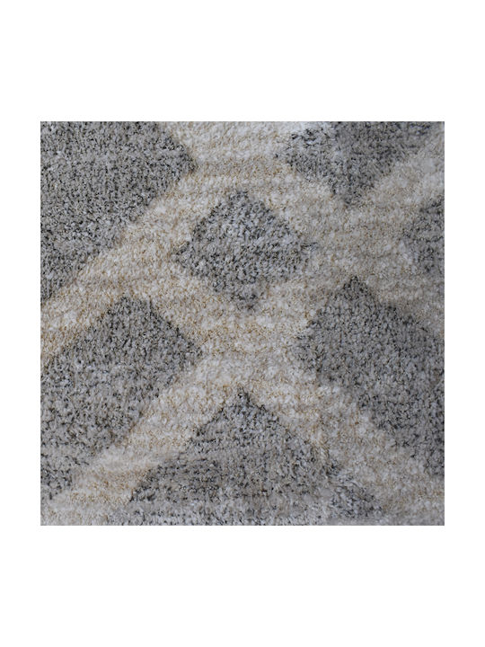Shaggy Geometric 120x170cm Cream Grey Shaggy Geometric 120x170cm Cream Grey