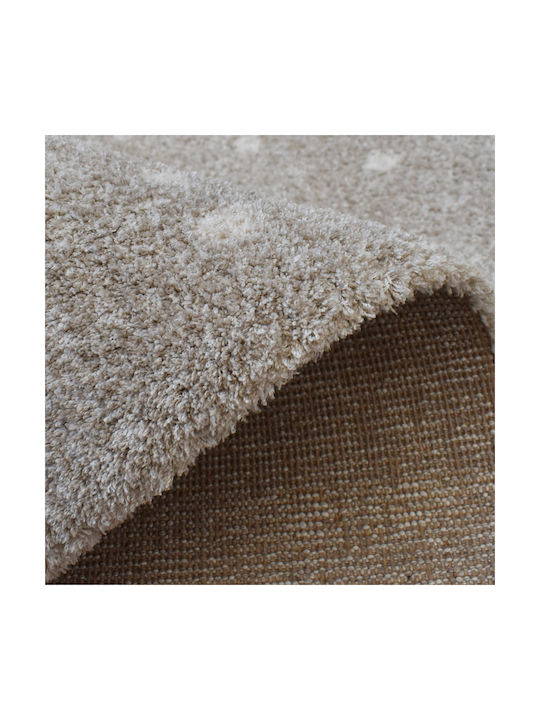 Soft Touch Wohnzimmer Teppich Rechteckig Ecru 240x300cm