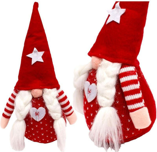 Saska Garden Christmas Plastic Figure Beige Dwarf Height 65cm