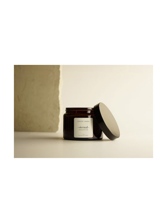 Sandelholz Noir Pflanzliches Aromatisches Kerzen Gefäß Deckel 360gr Eternal Olphactory