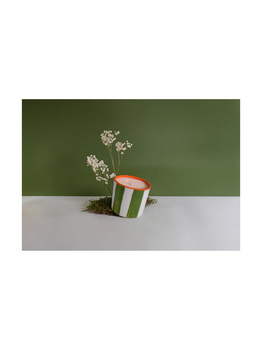 Champs Elysees Lumânare Aromatică Vegetală Dungată 320gr Borcan Olphactory Handmade
