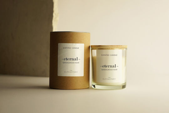 Sandalwood Noir Herbal Aromatic Candle With Lid 200gr Eternal Olphactory