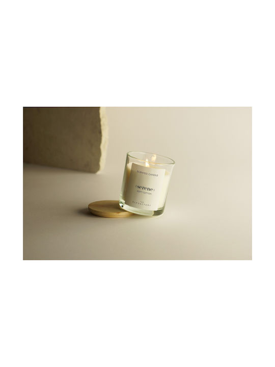 Soft Cotton Herbal Aromatic Candle Lid 200gr Serene Olphactory