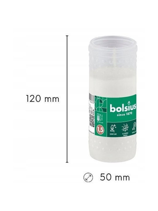 Bolsius Dekorative Weißes Kerze 4 Stück