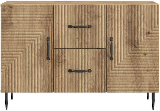 Holzsideboard mit Schubladen Eiche 89x34,5x60cm