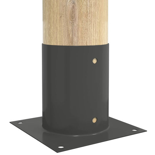 vidaXL Post Support for Garden Fence Made of Metal 18x18x15cm 12 Pieces
