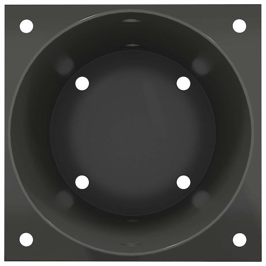vidaXL Post Support for Garden Fence Made of Metal 18x18x15cm 4 Pieces