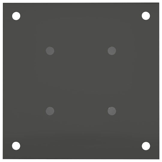 vidaXL Post Support for Garden Fence Made of Metal 18x18x15cm 12 Pieces