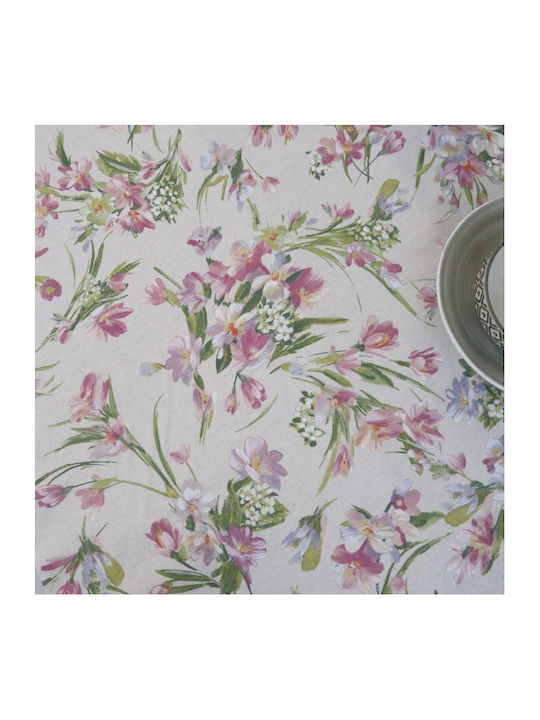 Dimeco Dimeco Mehrfarbiger Läufer Floral 40x160cm