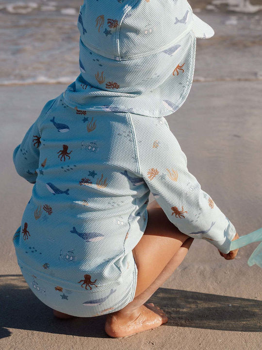 Little Dutch Little Dutch Kids' Hat Fabric Sunscreen Ocean Green