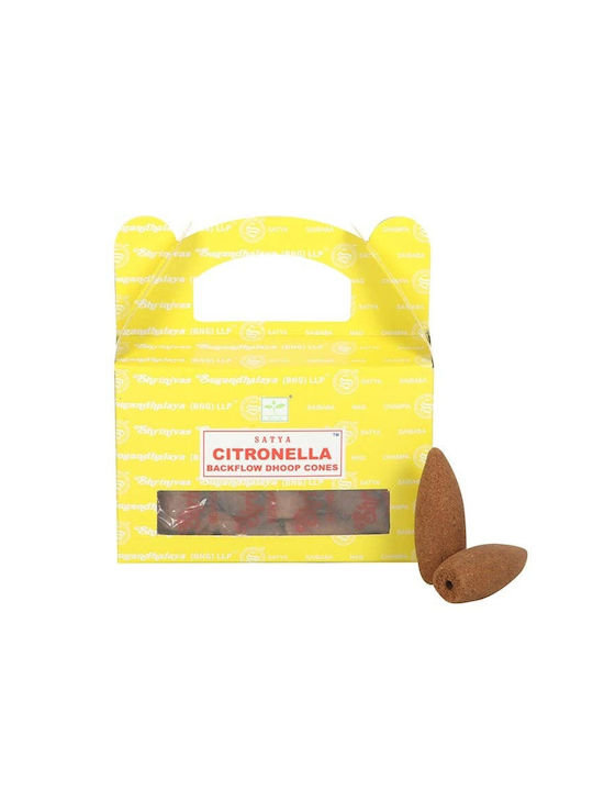 Satya Backflow Dhoop Cones Citronella Gewicht 75 G Enthält 24 Kegel