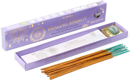 Goloka Ароматни Стик За Пространство “Healing Energy” Лавандула И Енергийно Подсилване Зелена Авантюрин