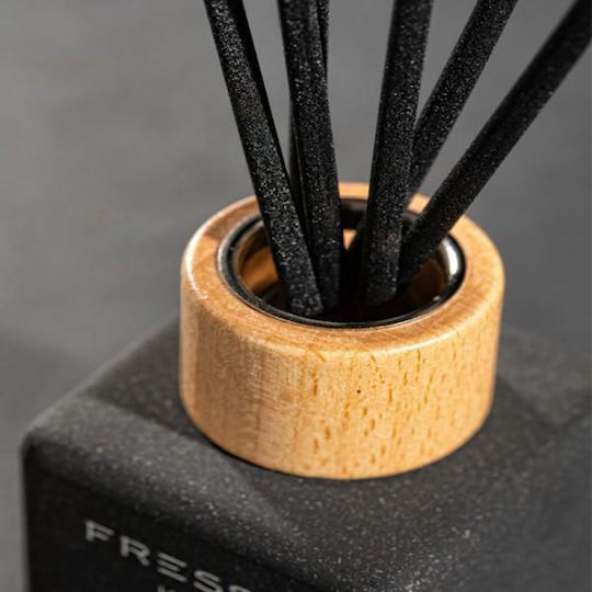 Fresso Home Fragrance Stick Cadence 100 Ml Premium Home Reed Disseminator Flowscent Black Glass Bottle Black Fiberglass Sticks 1 Piece 390006/fre Fresso 5905979390006