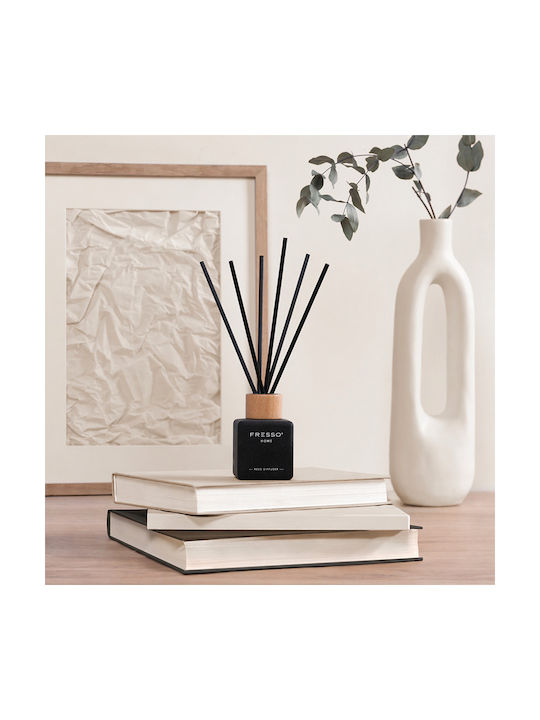 Fresso Raumduft Stäbchen Amora 100 Ml Premium Zuhause Reed Diffusor Fluoreszierend Schwarzes Glasflasche Schwarze Stäbchen Fiberglas 1 Stück 390013/fre