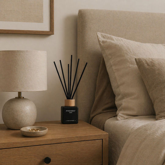Fresso Αρωματικό Χώρου Στικ Amora 100 Ml Premium Home Reed Diffuser Flowscent Μαύρο Γυάλινο Μπουκάλι Μαύρα Στικ Fiberglass 1 Τεμ 390013/fre Fresso 5905979390013