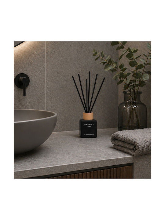 Fresso Raumduft Stäbchen Amora 100 Ml Premium Zuhause Reed Diffusor Fluoreszierend Schwarzes Glasflasche Schwarze Stäbchen Fiberglas 1 Stück 390013/fre