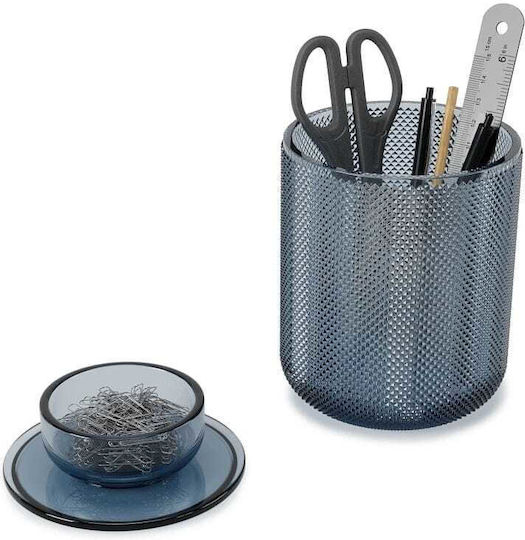Umbra Set Decorative Glass Vases Allira Grey 10x16cm 2 Pieces