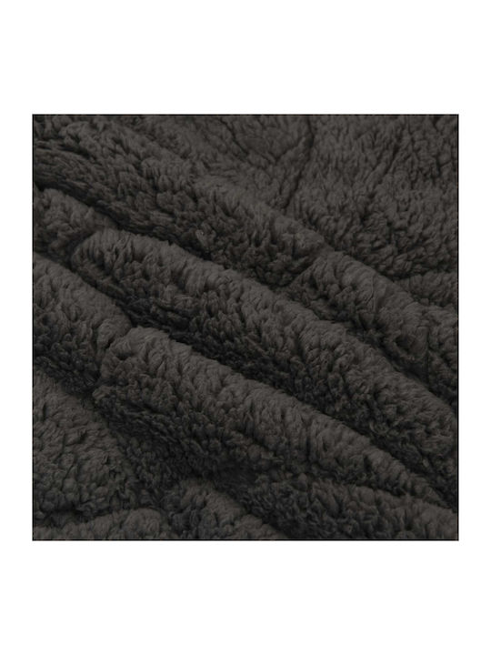 vidaXL Κουβέρτα Fleece Καναπέ 140x220εκ. Ανθρακί