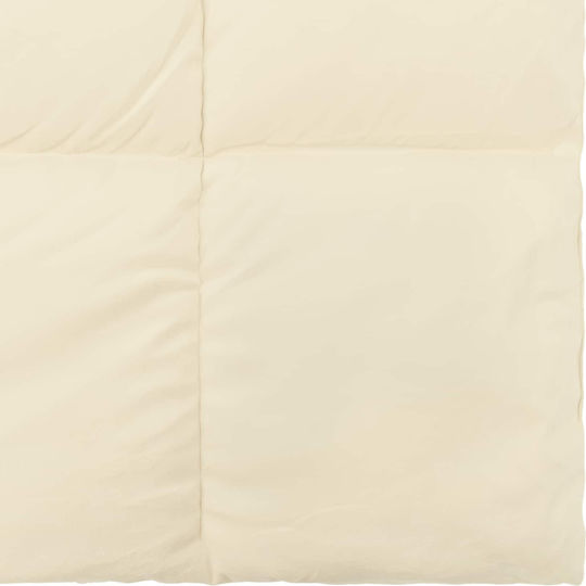 vidaXL Samtige Übergröße Decke 240x260cm Crem