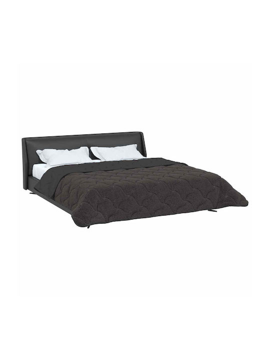 vidaXL Κουβέρτα Fleece Διπλή 200x240εκ. Ανθρακί
