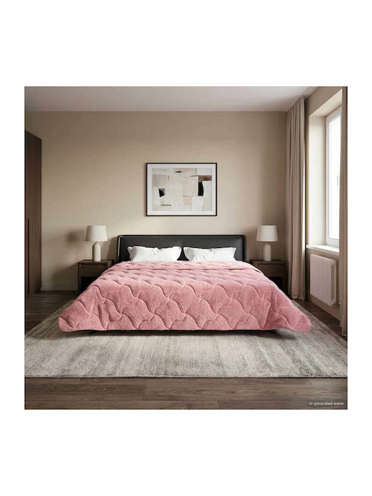 vidaXL Pătură Fleece Supraadaptată 220x240 cm Roz