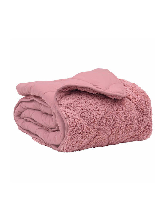 vidaXL Pătură Fleece Supraadaptată 220x240 cm Roz