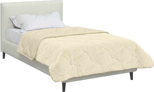 vidaXL Κουβέρτα Fleece Καναπέ 140x220εκ. Κρεμ