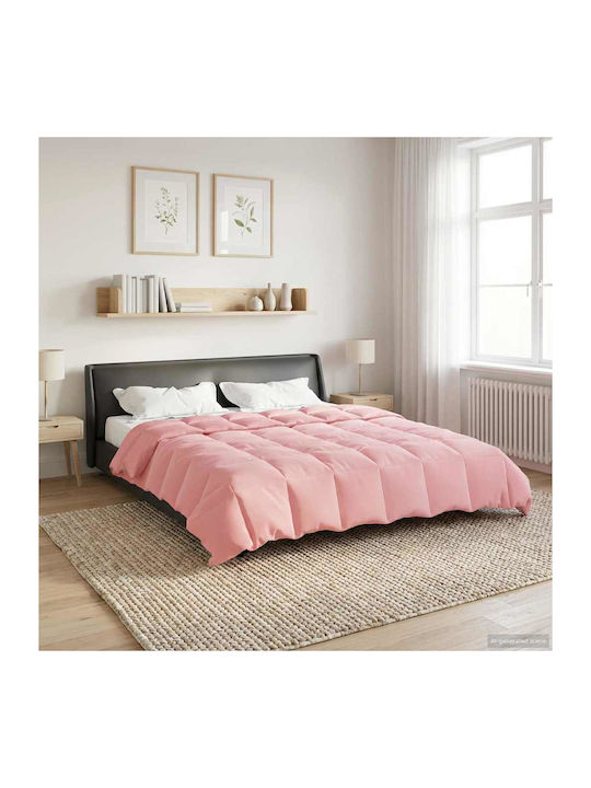 vidaXL Pătură Catifea Dublă 200x200cm Roz