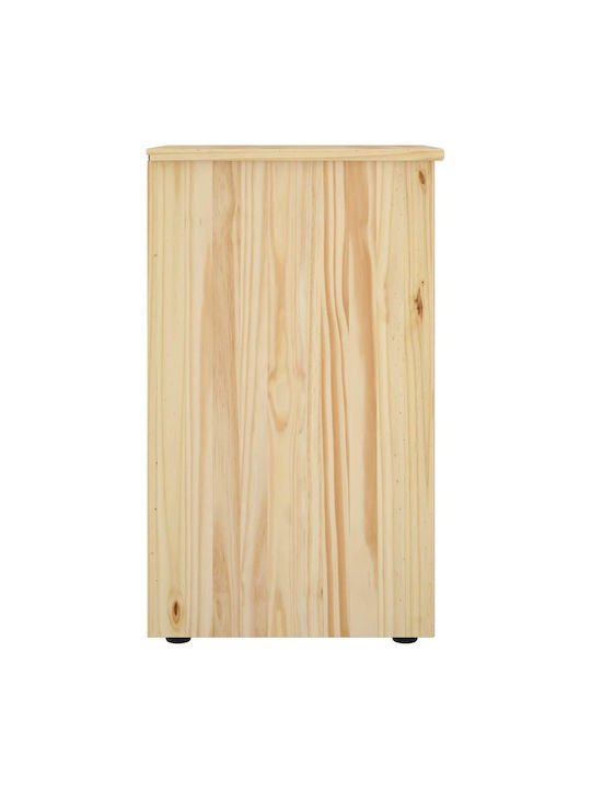 Office Drawer Made of Solid Brown Wood 34x39x61.5cm