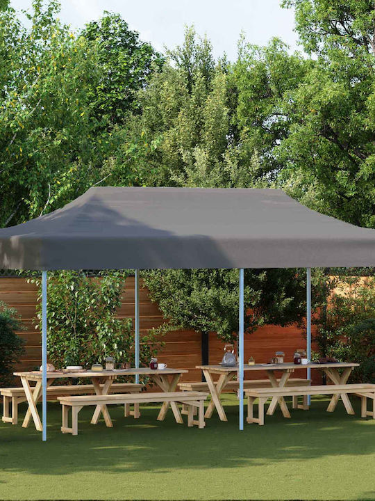 Klikareto Pavilion Pliabil de Grădină Gri 3x6m