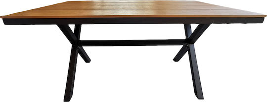Comino Table 150x90x74 Walnut/Anthracite
