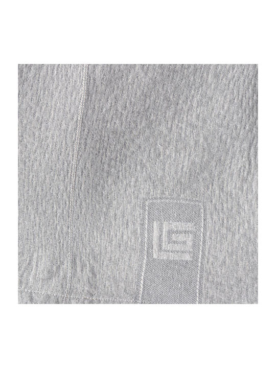 Guy Laroche Soho Zweisitzer-Sofa Überwurf Chenille 180x250cm Silber