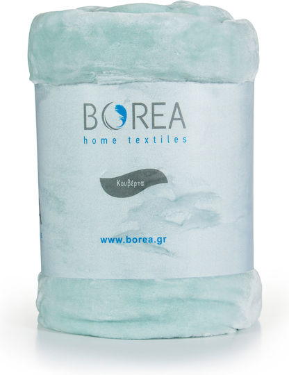 Borea K-4 Velveteen Double Blanket 220x240cm Pistachio