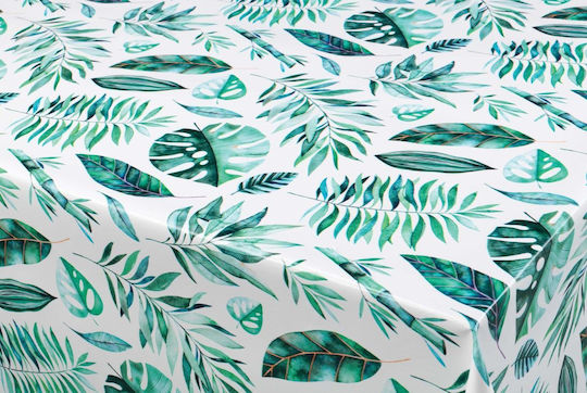 Decoration Fabric by the Meter Width 140cm Green Leaves