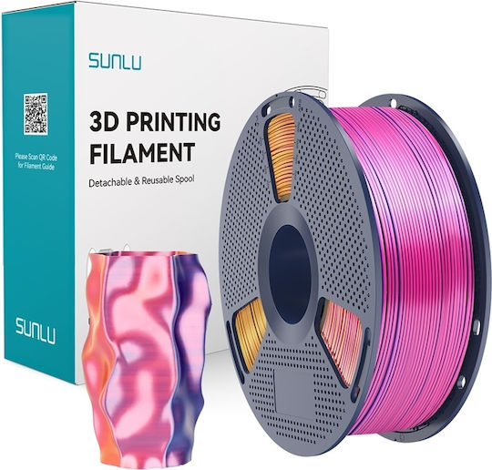 Sunlu Silk PLA+ 3D Printer Filament Red